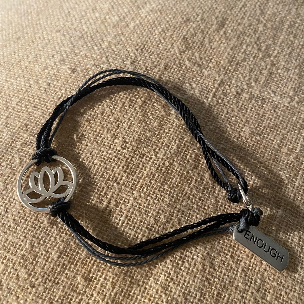 “Enough” handmade bracelet $8 or 3 for $20